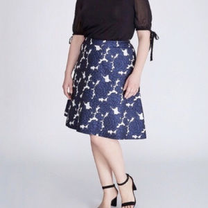 Lane Bryant Floral Skirt NWT
